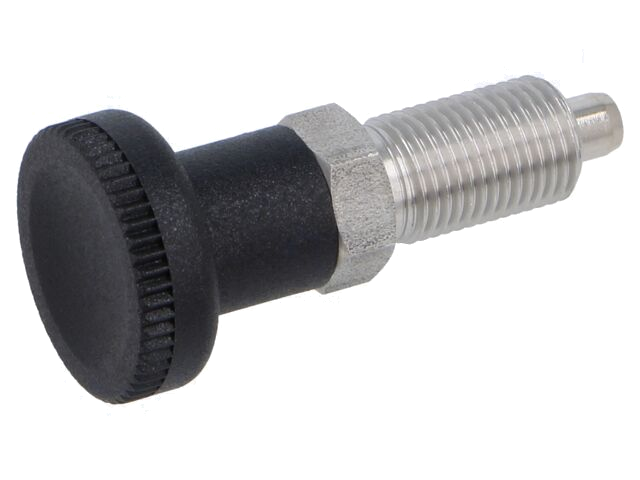 Blokkeerknop; Schroefdr: M10; 5mm; roestvrij staal; Spoed: 1 Blokkeerknop; Schroefdr: M10; 5mm; roestvrij staal; Spoed: 1
